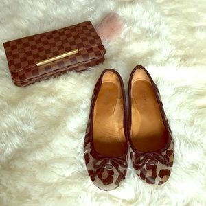 Coach Florabelle Flats in Haircalf Ocelot - 8.5